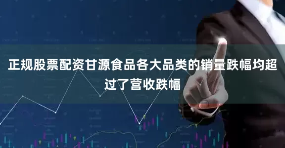 正规股票配资甘源食品各大品类的销量跌幅均超过了营收跌幅